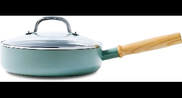 GreenPan Mayflower Keramische Sauteerpan met deksel - Ø 24 cm - Inductie