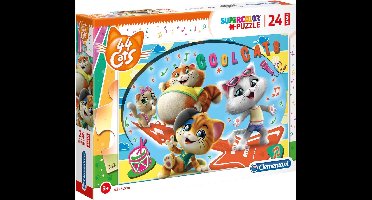 Clementoni Legpuzzel Maxi 44 Cool Cats 24 Stukjes