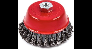 3 Stuks 100 mm Komborstel - Staalborstel voor de Haakse Slijper met Getordeerd draad