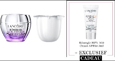 Lancôme Rénergie 2-Step Anti Rimpel Skincare Refill Routine Dagcreme | Navulling + Cadeau - Rénergie H.P.N. 300-Peptide Dagcreme 50ml & Rénergie H.P.N. 300-Peptide Dagcreme Navulling 50ml + Rénergie HPN300 SPF50 5ml Cadeau