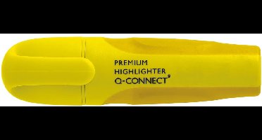 Q-CONNECT Premium markeerstift, geel 10 stuks