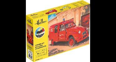 Heller Modelbouwpakket Militaire voertuigen - 58701 Citroën 2CV AZU-B 250 Fourgonnette - Franse Auto - Starter Kit Plastic - 1:24 - Modelbouw