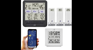 TFA Dostmann TFA.me Starter Set mit WLAN Gateway und KLIMA@HOME 2 35.8109.02 Draadloze thermo- en hygrometer Zwart, Wit