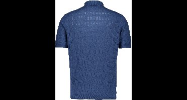 Bugatti - Shirt Blauw Bugatti Herren Polo 1/2 Arm Polos Blauw 7100-15553e