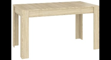 Sierra Eettafel, Eettafel 140x74,5x76 cm spaanplaat sonoma eikenkleurig