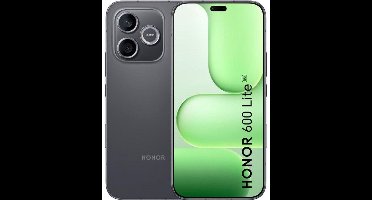HONOR 600 Lite 5G Smartphone - 256GB - Zwart - 6520mAh - 45W SuperCharge - 108MP - 120Hz AMOLED - IP66