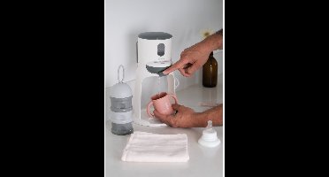 Béaba - Melkpoeder Doseerdoosjes - 3 Stapelbare Vakken - Grijs - Luchtdicht en Compact - Babyvoeding Bewaarbakjes - Toren - BPA Vrij