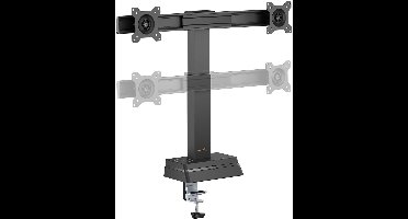My Wall bureaubeugel | 2 monitoren tot 27 inch | Eye Tracker hoogteverstelling | zwart