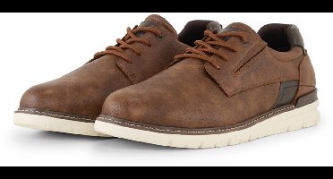 Tom Tailor - Veterschoenen van gestructureerd imitatieleer - Maat 42 - rust