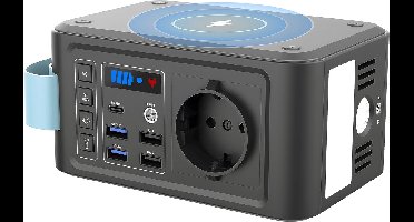 Powerbank – Power Station – Mobiele Batterij – Draagbare Oplader – Noodstroom – 230 V Stopcontact – 24000 mAh Capaciteit – 10W Draadloos Opladen