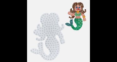 Hama midi ZEEMEERMIN / WATER PRINSES strijkkralen vormpje / figuur / grondplaat voor normale strijkparels (strijkkralenbordje / legbordje,