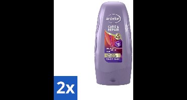 2 x Andrélon - Care & Repair - Conditioner - Voor Beschadigd Haar - 250 ml - Herstel Beschadigd Haar - Voeding Haar - Proteïne Haar - Amandelolie Haar - Droog Haar