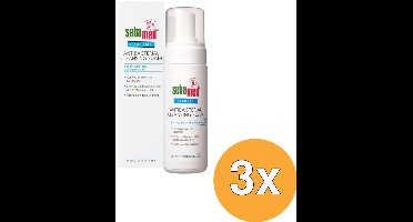 3x Sebamed Anti-Bacterial Cleansing Foam (150 ml)