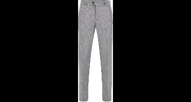 Van Gils Heren slim fit pantalon van linnenmix met krijtstreep
