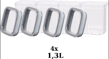 Curver - 4x Vershouddoos van 1,3 L - Dry Food Storage