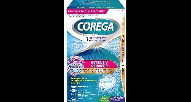 Corega Tabs Intensive Prothesereiniger – Reinigingstabletten voor Gebitsprothesen – 108 Stuks – Actieve Zuurstof – Antibacterieel