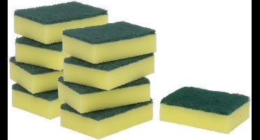 Gerimport schuursponzen - 50x - schoonmaak spons - afwas / keuken / huishouden