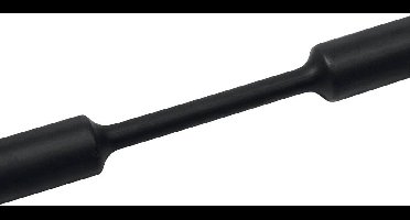 HellermannTyton 319-07600 Krimpkous zonder lijm Zwart 76.20 mm 38.10 mm Krimpverhouding:2:1 1 m