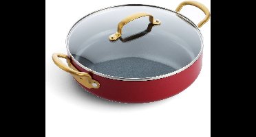 Greenpan Barcelona - Stoofpan - 30cm - Red - 2 handgrepen