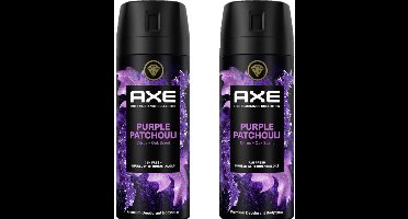 AXE Fine Fragrance Deo Spray - Purple Patchouli - 2 x 150 ml Voordeelverpakking