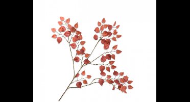Silk-ka kunsttak blad 112cm rood, oranje