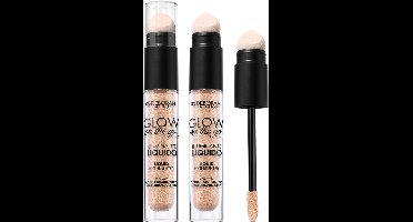 Deborah Milano Glow On The Go Liquid Highlighter – Vloeibare Highlighter met Natuurlijke Glow – Hydraterend met Hyaluronzuur – Lichtgewicht & Blendbaar – Sculpt & Illuminate Effect – Met Dual Applicator – Voor Stralende, Frisse en Gehydrateerde Huid