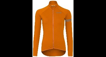 AGU - Thermo Fietsshirt Lange Mouwen Essential Dames - Maat M Kleur Oranje - Materiaal: 100% Polyester Summerit Super Soft