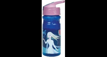 Disney Frozen Drinkfles - 500 ml - Schoolbeker - Drinkbeker - Waterfles - Sportfles - Together - Voor kinderen - Voor meisjes - Blauw/roze