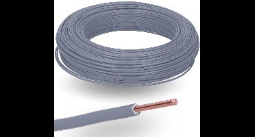 100 meter Lapp 4527061 H07V-U PVC-geïsoleerde kabel, massief, enkeladerig, 1,5 mm², grijs