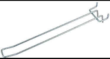 EURO Perforated – Dubbele Winkelhaak – 25 cm Lengte – Ø4 mm Draad – Verzinkt Staal