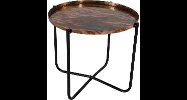 Oud koper bijzettafel ø60x75cm