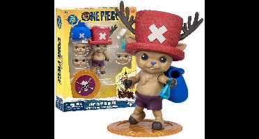 One Piece - Actiefiguur Chopper - Beweegbaar figuur met verwisselbare hoofden en tas - 10 cm hoog