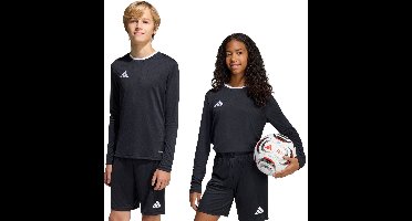 adidas T-shirt Kinderen Entrada 26 Long Sleeve Jersey Zwart - Maat 128cm