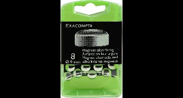 Exacompta Doos met 8 magneten F9 - 9mm diameter - Zilver - 10913E