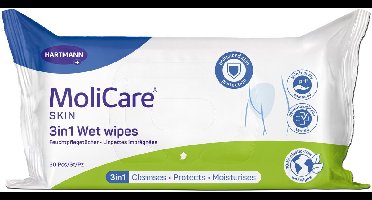 MoliCare® Skin 3-in-1 Vochtige verzorgingsdoekjes - 30 stuks