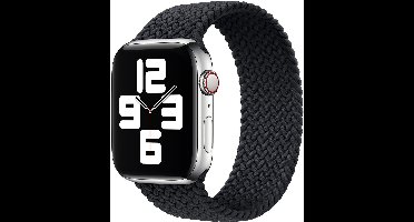 Apple Gevlochten solobandje voor de Apple Watch | 38/40/41/42 mm - Maat 4 - Charcoal