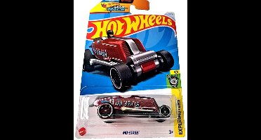 HOT WHEELS MO-STASH 73/250 1:64 RED HW EXPERIMOTORS 4/5 LONG CARD