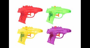 EDDY TOYS Waterpistool - 4 stuks - 11,5 cm – Klein en Licht Waterpistool – Ideaal voor Zomer, Tuin en Zwembad – Makkelijk te Vullen en Vast te Houden