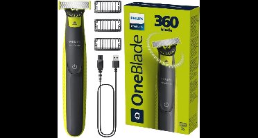 Philips OneBlade 360 QP2724/23 - Hybride Trimmer - Face - Met 5-in-1 kam - USB-oplaadbaar