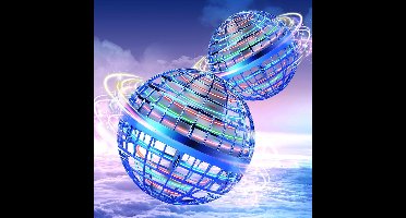 2 stuks Vliegende Orb Bal Speelgoed - Hover Galaxy Bal met Zwevende Nevel - Handbediende Boemerang Spinner met RGB-LED Verlichting - Magisch Ruimte UFO Speelgoed - Mini Drone voor Kinderen en Volwassenen - Geschikt voor Binnen en Buiten