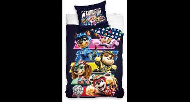 Paw Patrol Defenders dekbedovertrek 140 x 200 cm - 70 x 90 cm Katoen