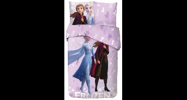 Frozen Dekbedovertrek roze 140 x 200 cm - katoen - 65 x 65 cm
