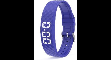 Smart Alarm Armband - Waterdichte Fitness Armband - Slaapbewaking - Oplaadbaar - Met Stappen, Slaapwekker En Vibratieherinneringen - Geschikt Voor Mannen En Dames (Blauw)