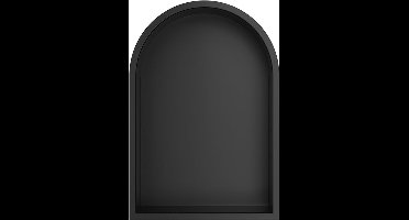 Demis inbouwnis ovaal 30 x 45 x 10 cm mat zwart