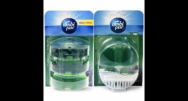 Ambi Pur WC Blok Luchtverfrisser Tea Tree & Pine – Toiletverfrisser – 4x 55ml – Duo Pack – Langdurige Frisheid