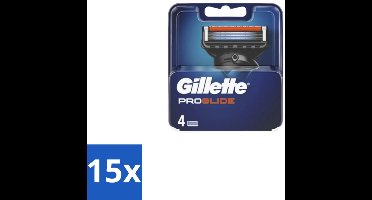 15 x Gillette - Fusion5 ProGlide – Scheermesjes – Navulmesjes – 4 Mesjes - Scheermesjes - Scheren - Scheren Mesjes - Scheren Voor Mannen - Scheren Voor Gezicht