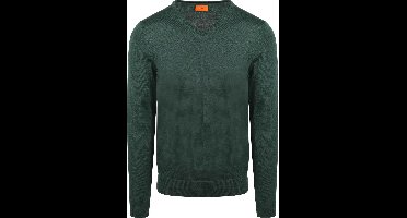 Suitable Merino Pullover V-Hals Racing Groen - Maat L - Heren