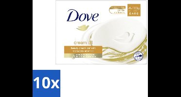 Dove – Zeep – Cream Oil Soap Bar – 4 x 100 g - Bulkverpakking - 10 stuks