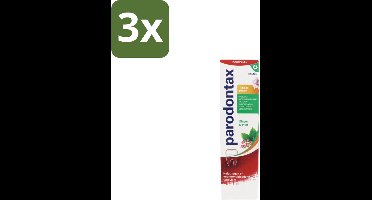 Parodontax - Tandpasta - Herbal Twist - Ginger & Mint - 75ml - Bulkverpakking - 3 stuks