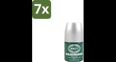 Brut – Deodorant Roll-On – Original – Glas – 50 ml - Bulkverpakking - 7 stuks